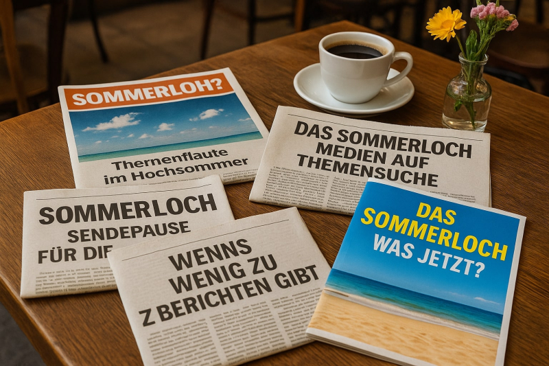 Sommerlich: Wie Medien Themen generieren, wenn wenig pass...